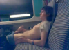 Wank on a train