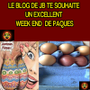 Le blog de JB te souhaite un excellent week end de paques