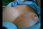 Cumshot boobs seins sperm
