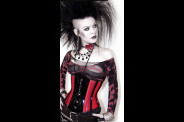 corset8 sat pat red