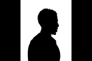 Silhouette homme noir