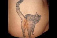 cats ass tattoo