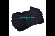 100392 Corde coton noire de 4m60 en 8mm à 6,00€