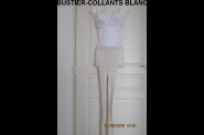 BUSTIER-COLLANT  BLANC