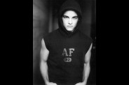 [xave's best gay pics] A&F boy with black sleeveless hood s