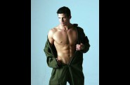 [xave's best gay pics] Boy opening his green one-piece clot