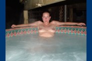 jaccuzi, invitation, femme