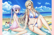 blondes boobs bikini blue eyes red lolicon huge desktop 336