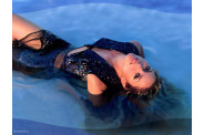 ZZ  Shakira Celebrity Female Half Stripped Laying In Water 