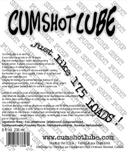 Cumshotlube 175 loads 8 oz