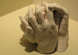 three hands sculpture 11