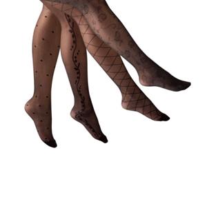 4 paires de collants fantaisie