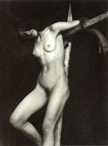 František Drtikol, Untitled (Crucified Woman). 1913-14. Ph