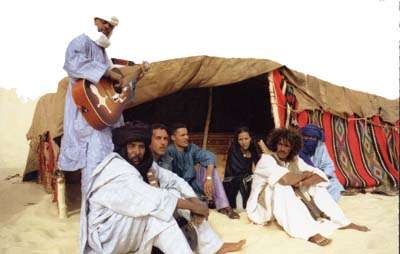 Tinariwen Amassakoul  le groupe de de Kidal, capitale administrative de l'Adrar des Ifoghas a Bamako