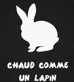 L'origine de chaud comme un lapin