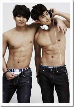 Headphones on cute teen boys19