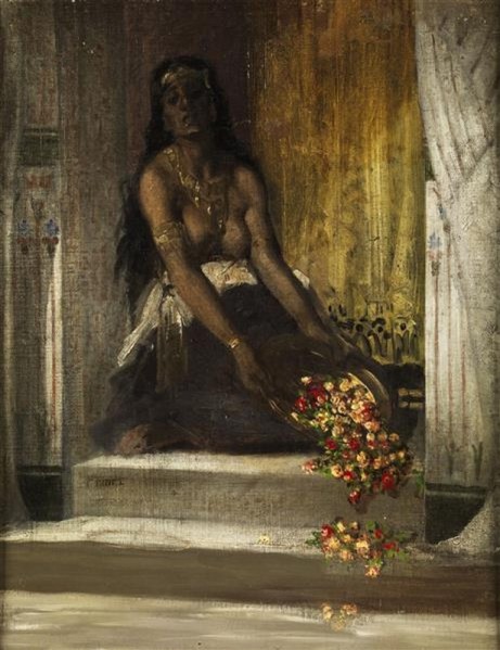 etienne-dinet- femme du harem, 1929