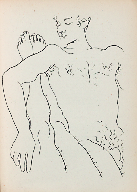 regular 1787 Jean Cocteau llustration zu Jean Genet