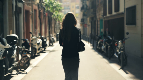 rear-view-of-sexy-elegant-woman-walking-in-the-city nkdtryk