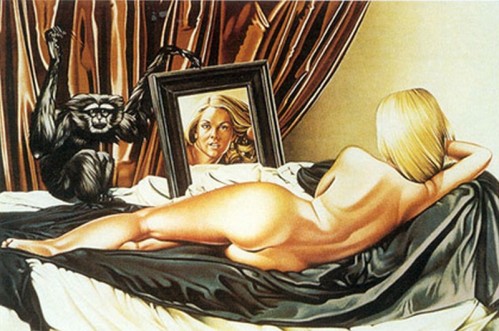miroir-mel-ramos diego-velasquez(1981)