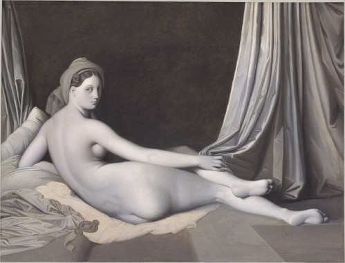GOingres odalisque in grisaille