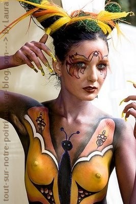 seins poitrine déco body-paint art tatouage (44)