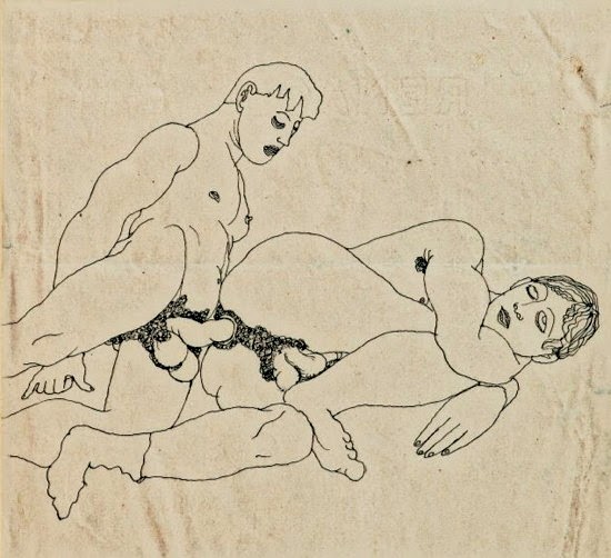 Deux hommes s'allongeant (Two men lying) 1925 - 1926