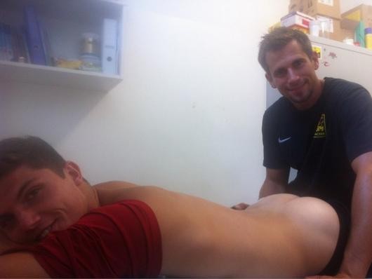 Mon fils et son masseur du RCA
