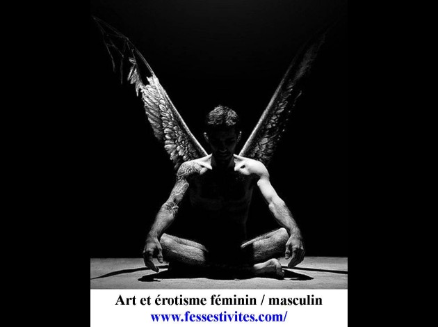 Art érotisme féminin  femme  nu homme aigle