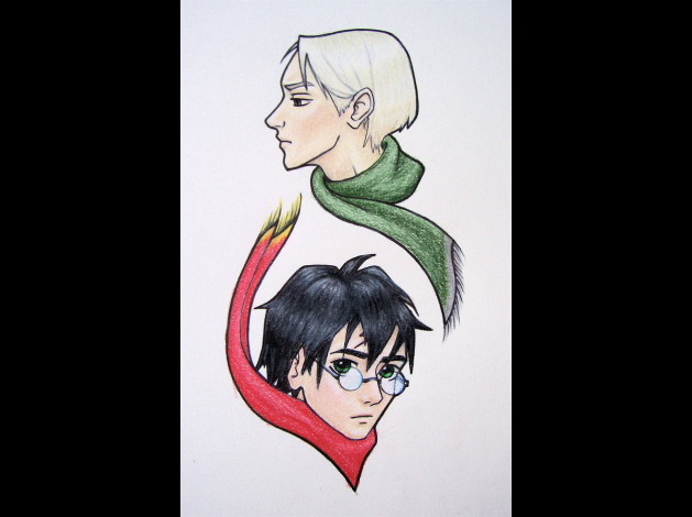 Rivals  Draco and Harry by AElddir