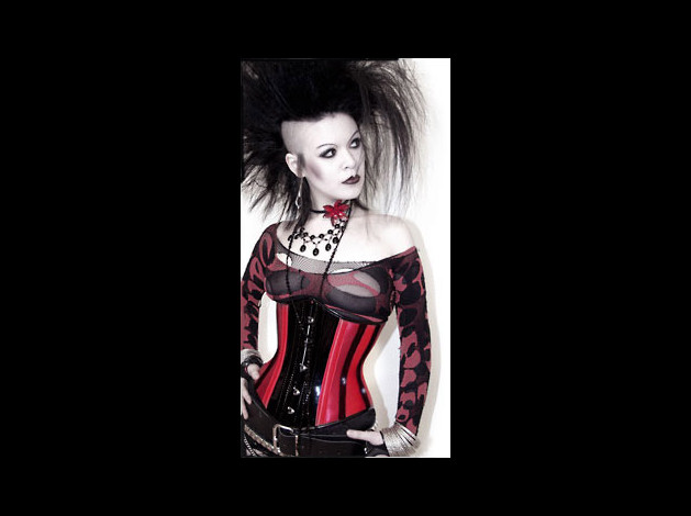 corset8 sat pat red