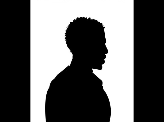Silhouette homme noir