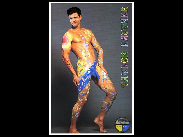 taylor lautner body paint flaunting it