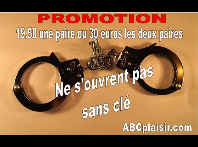 Menottes acier promotion