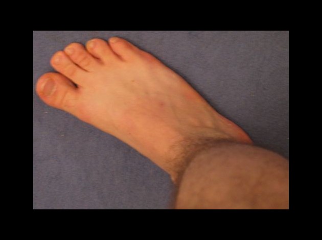 un pied que j'ai leché