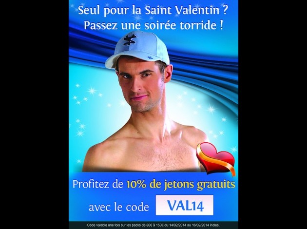 JETON GRATOS CHEZ MIKOCAM POUR LA SAINT VALENTIN