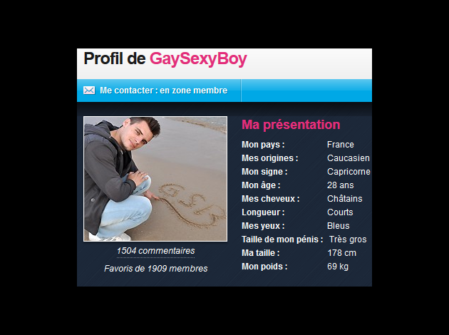 Profil de GaySexyBoy sur Mykocam