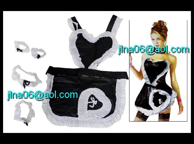 100277 Costume de soubrette PVC  à 15,00€