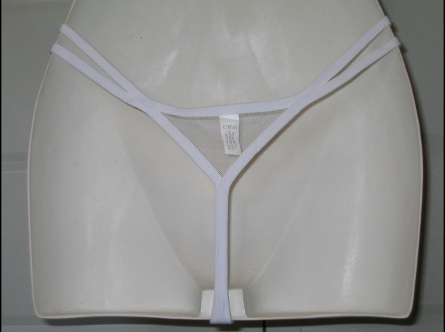 string 13027 blanc bleu rose verso