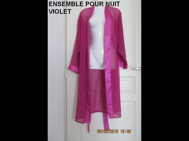 ENSEMBLE  NUIT VIOLET