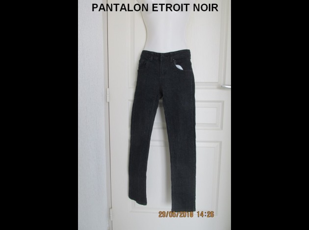 PANTALON ETROIT NOIR