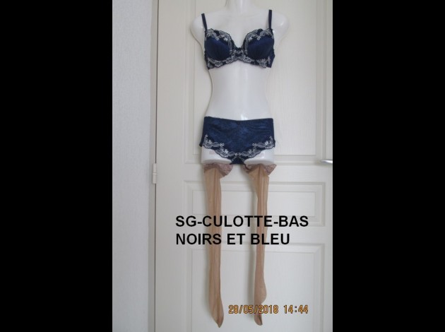 SG-CULOTTE-BAS NOIR ET BLEU