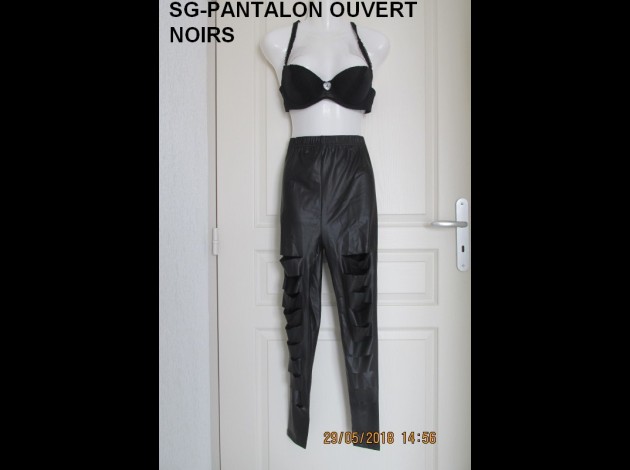 SG-PANTALON OUVERT NOIR