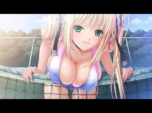 anime girls soft shading anime game cg twintails visual nov