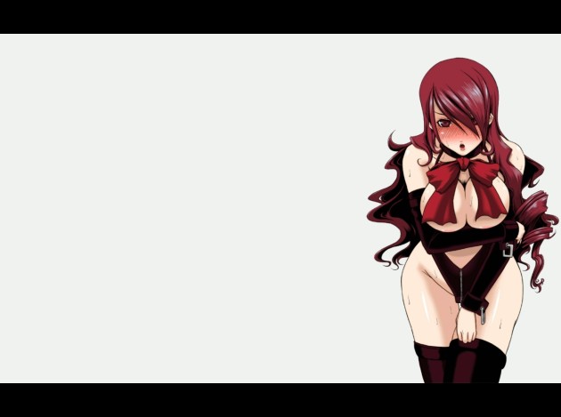 hentai boobs redheads red eyes anime girls 1440x900 wallpap