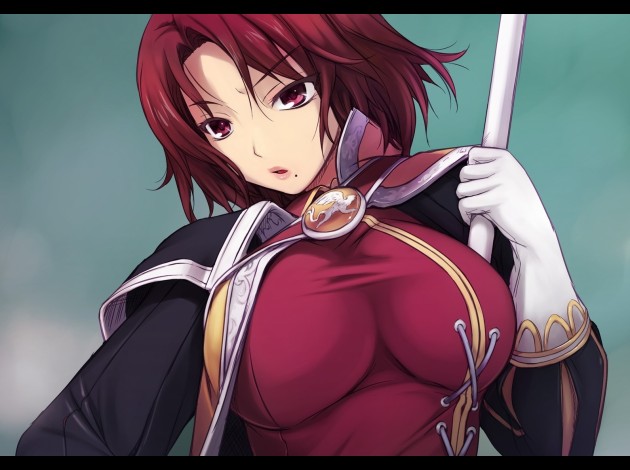 hildegarde anime girls hilda red eyes redheads soul calibur