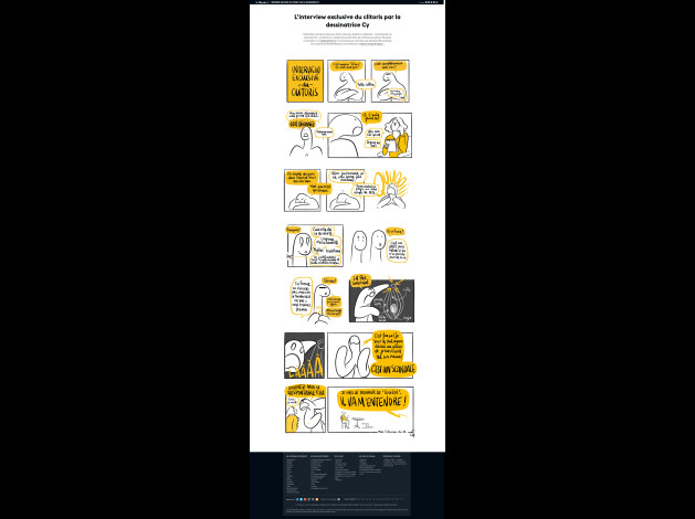 L'interview exclusive du clitoris par la dessinatrice Cy