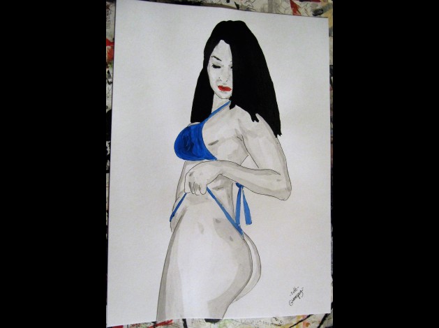 bikini bleu