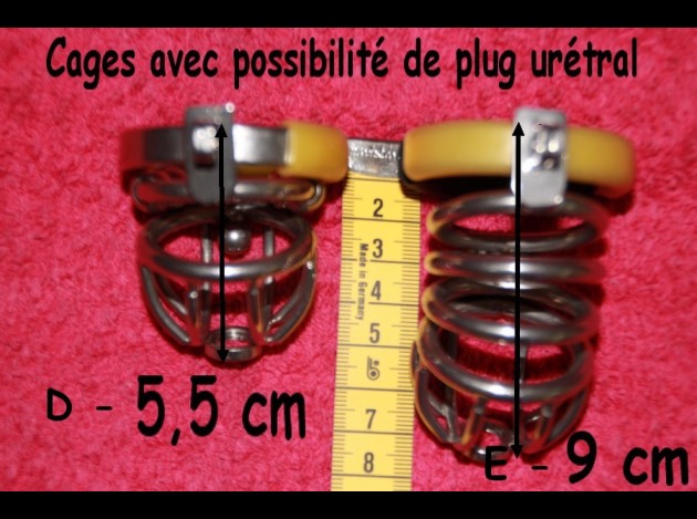 05 - Cage Métal + Possibilité pose plug urétral -.-