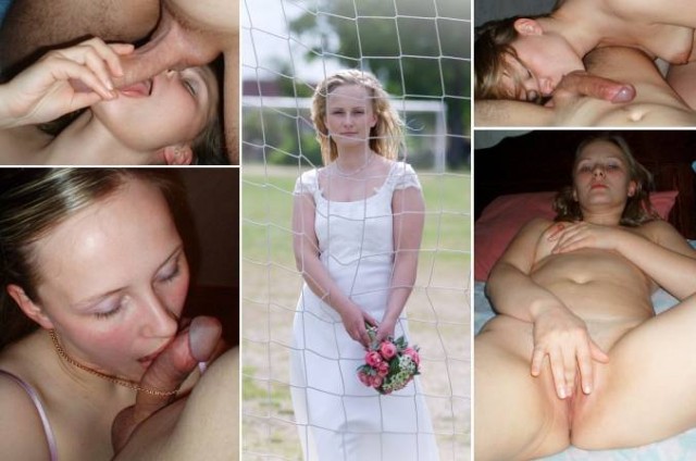 la mariée une salope, suce des bites